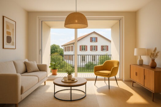 Appartement de 3 pièces et demie neuf situé à Ballens dans le canton de Vaud.